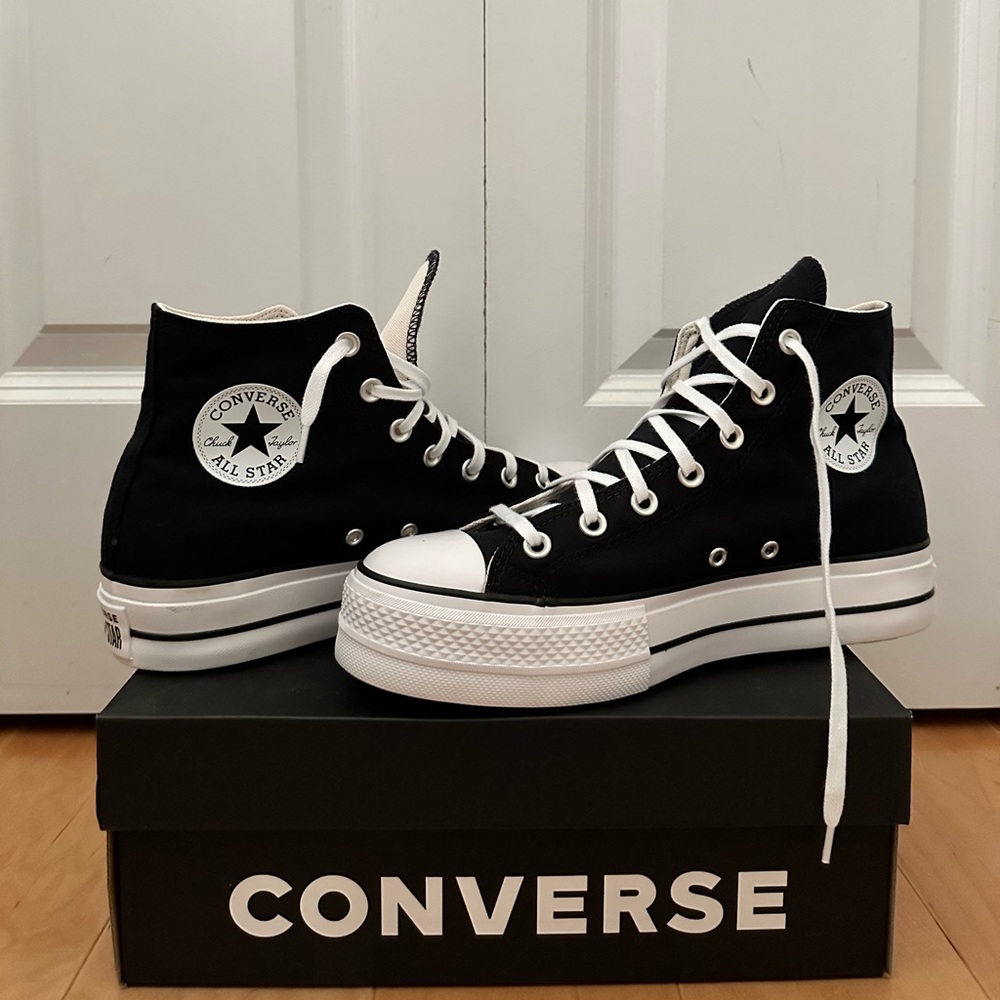 Platform Black Hightop Converse